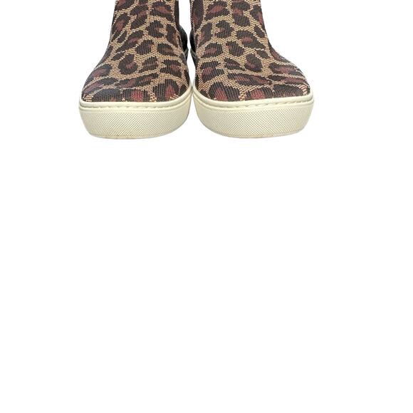 Rothy's Chelsea Boots Brown Wildcat Leopard Print Casual Pull On Shoes Size 12 - Picture 3 of 9